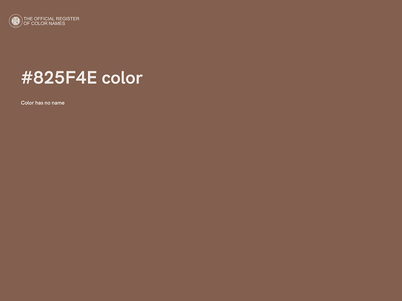 #825F4E color image