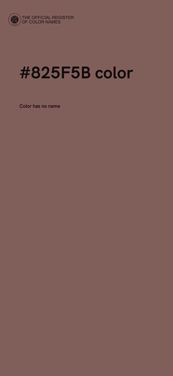 #825F5B color image