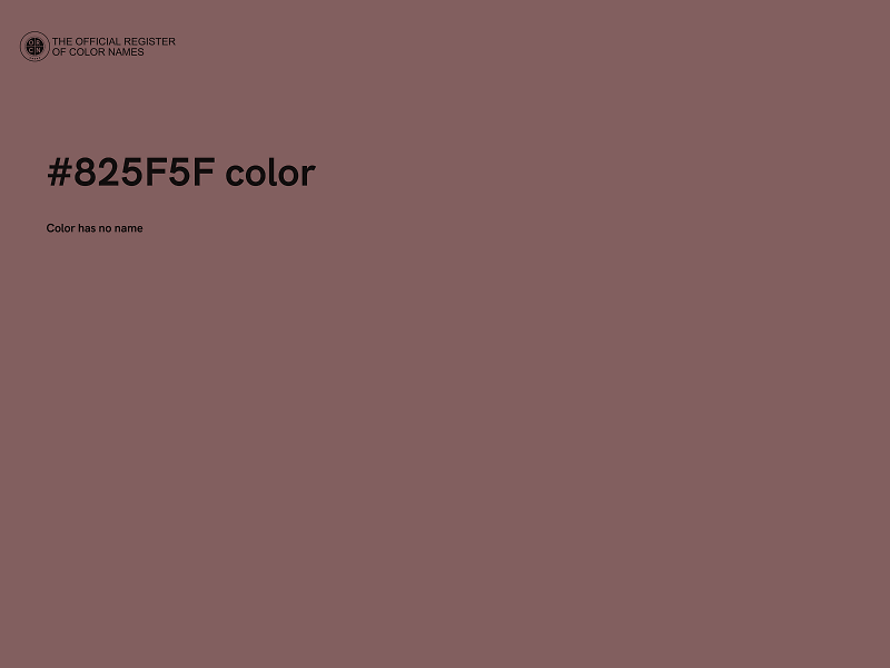 #825F5F color image