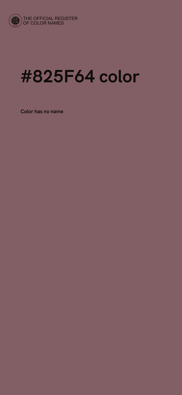 #825F64 color image
