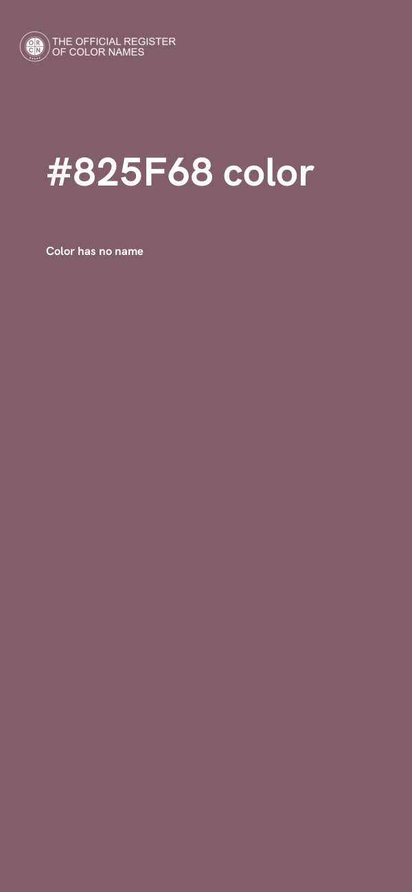 #825F68 color image