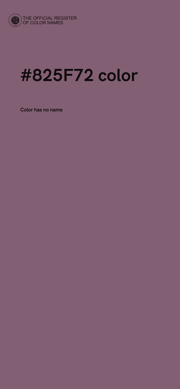 #825F72 color image