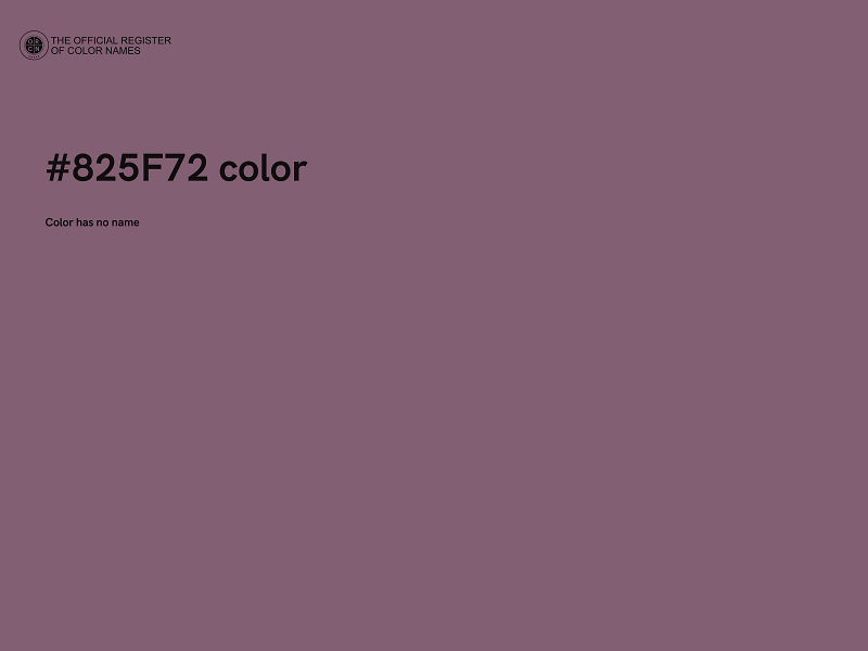 #825F72 color image