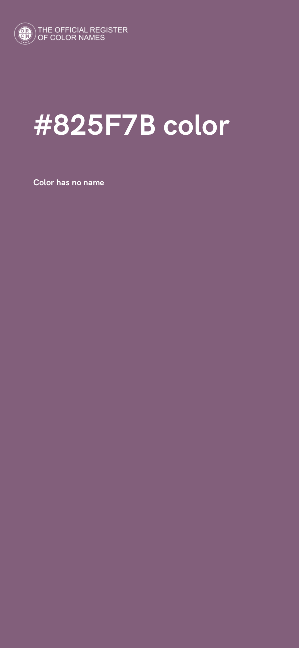 #825F7B color image