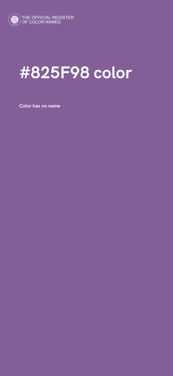 #825F98 color image