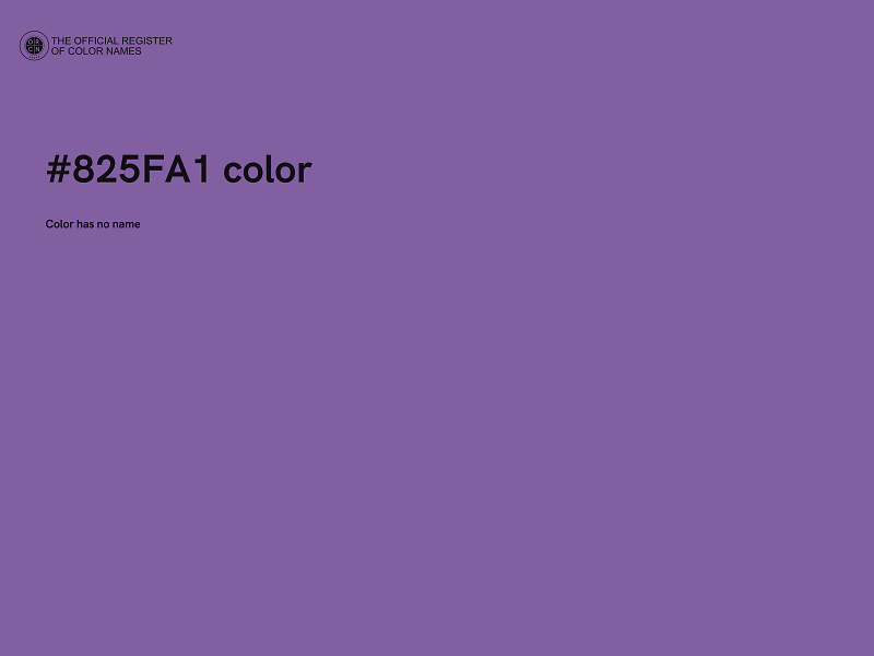 #825FA1 color image