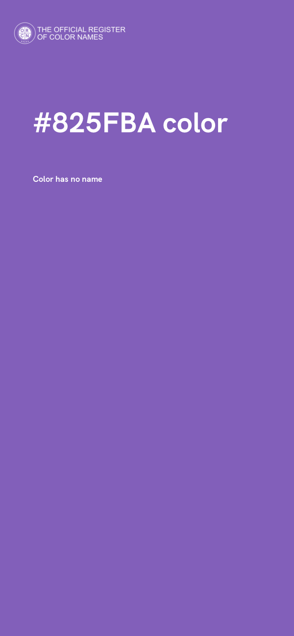 #825FBA color image