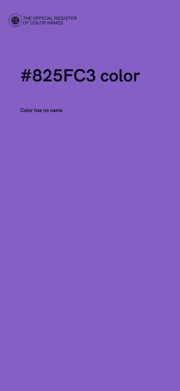 #825FC3 color image