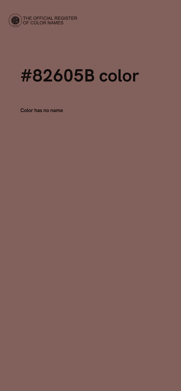 #82605B color image