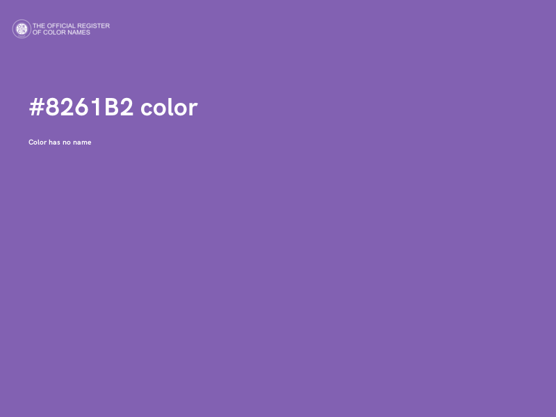#8261B2 color image