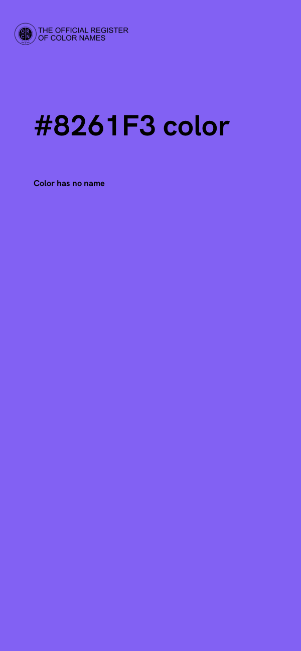 #8261F3 color image