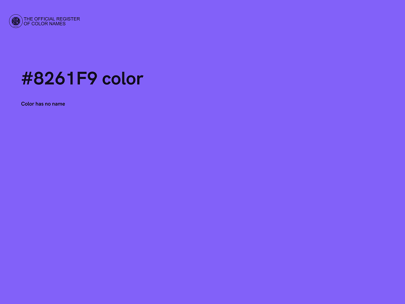 #8261F9 color image