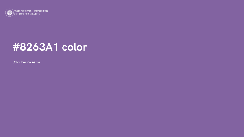 #8263A1 color image