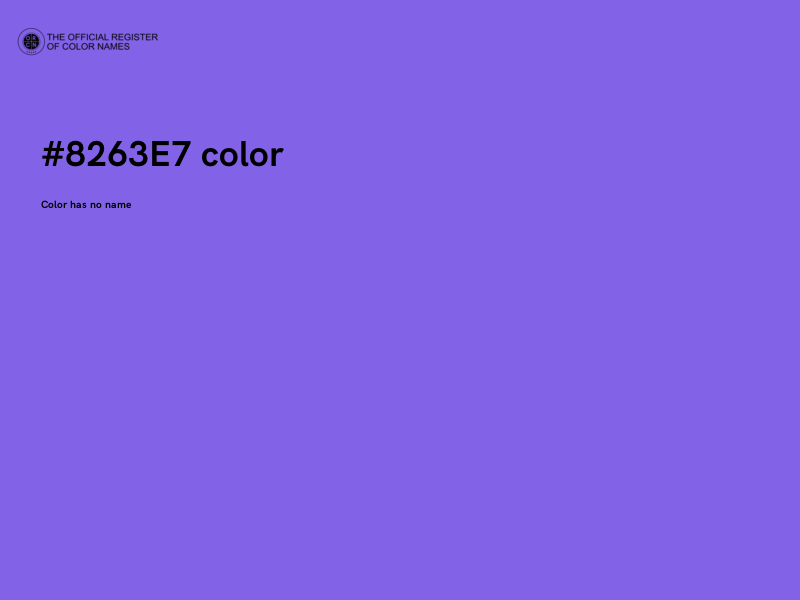 #8263E7 color image