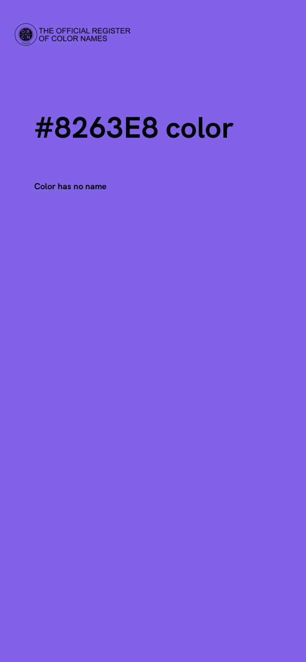 #8263E8 color image