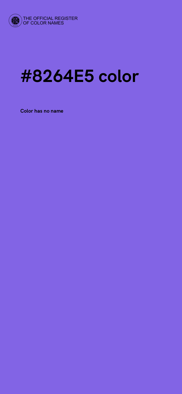 #8264E5 color image