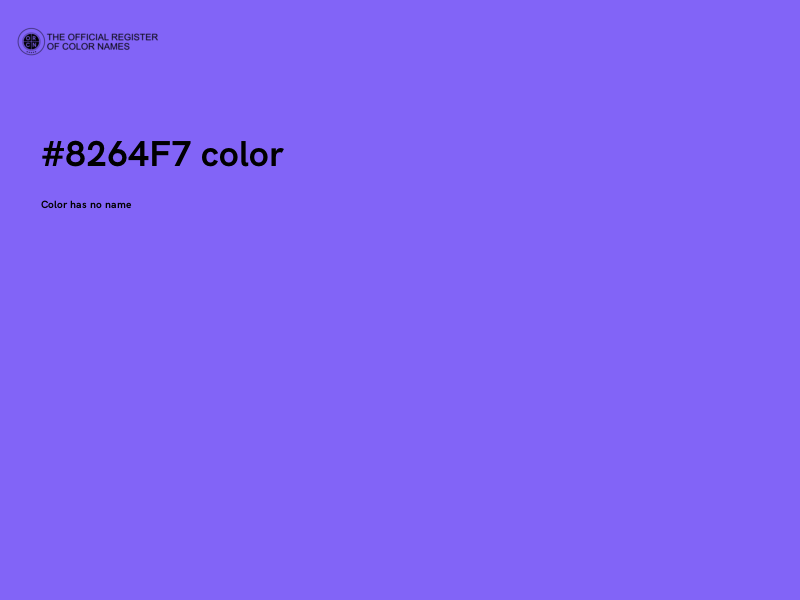 #8264F7 color image
