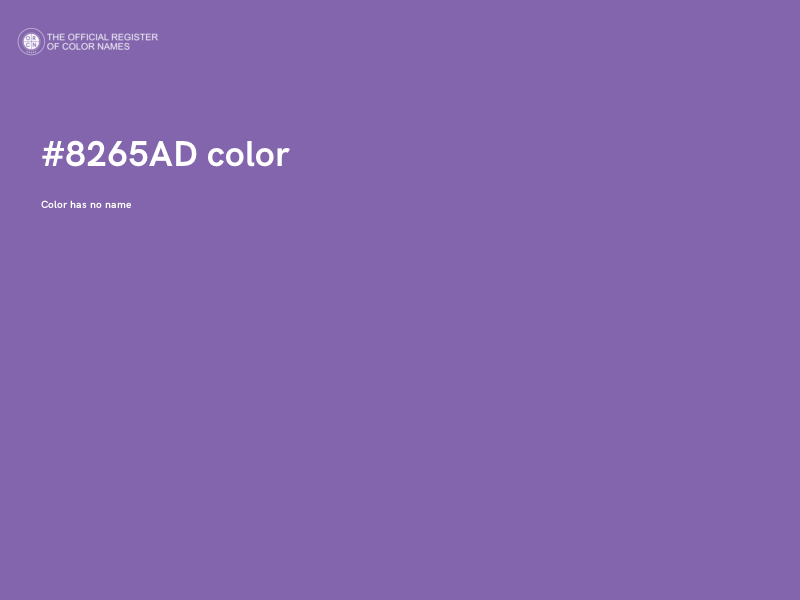 #8265AD color image