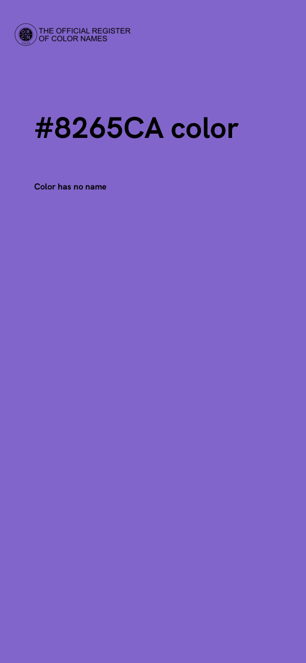 #8265CA color image