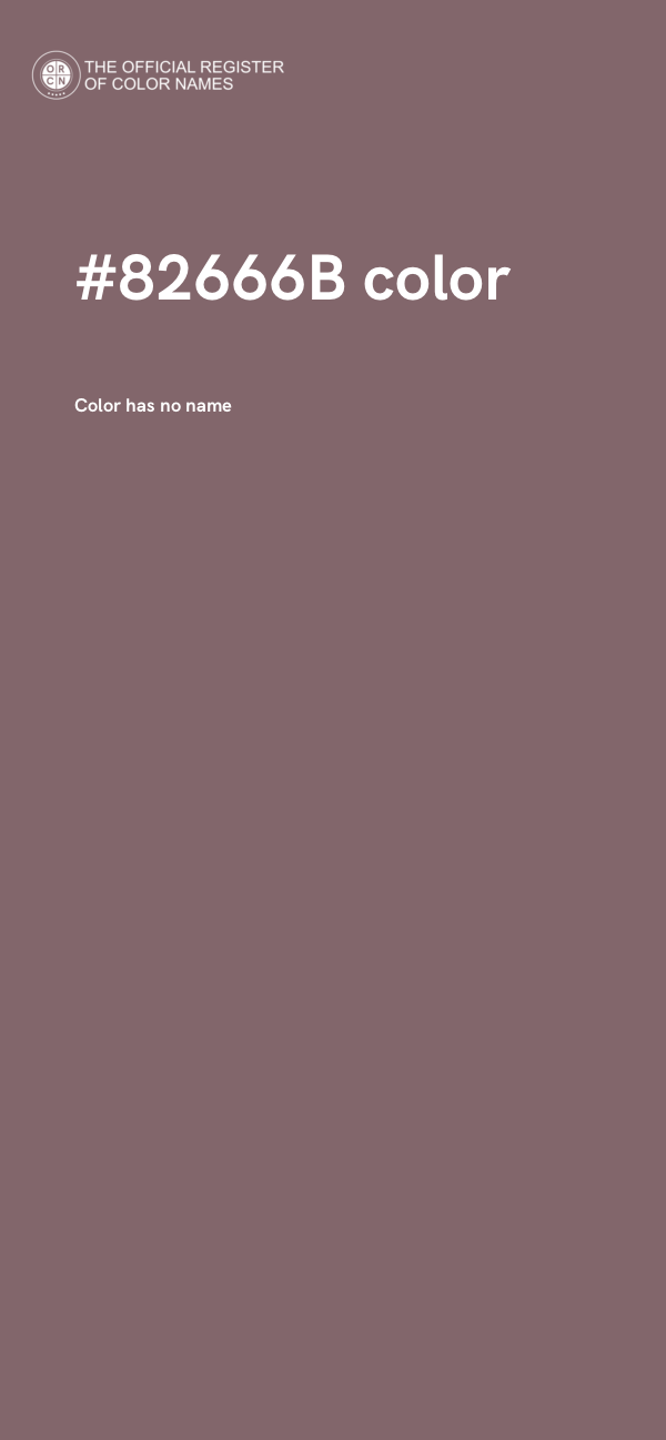 #82666B color image
