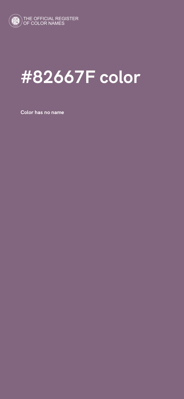 #82667F color image