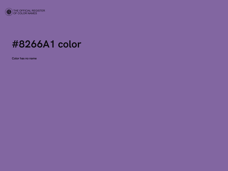 #8266A1 color image