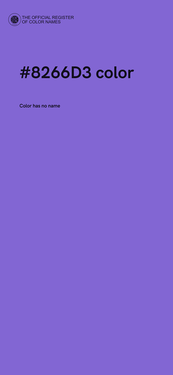 #8266D3 color image