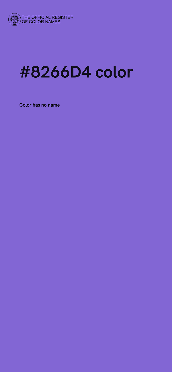#8266D4 color image