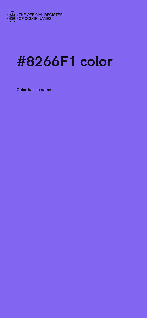 #8266F1 color image