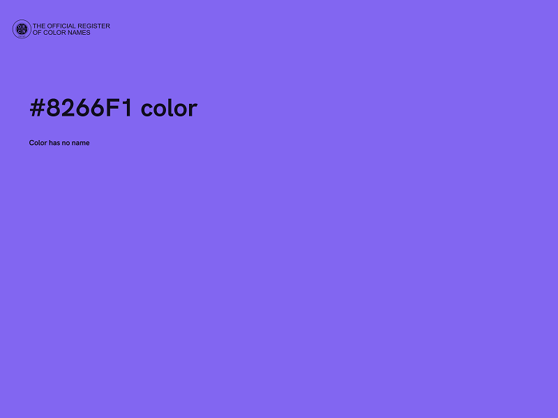 #8266F1 color image