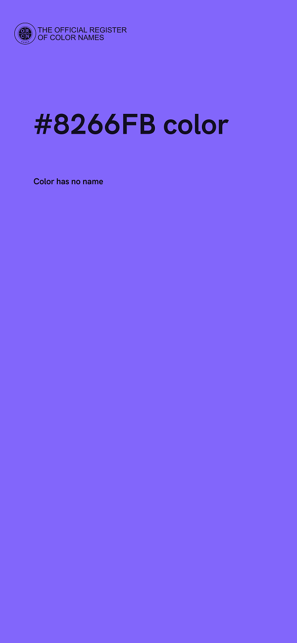 #8266FB color image