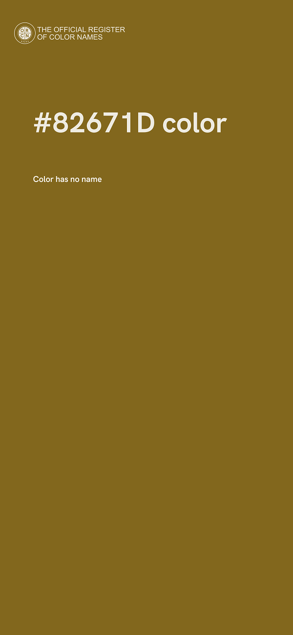 #82671D color image