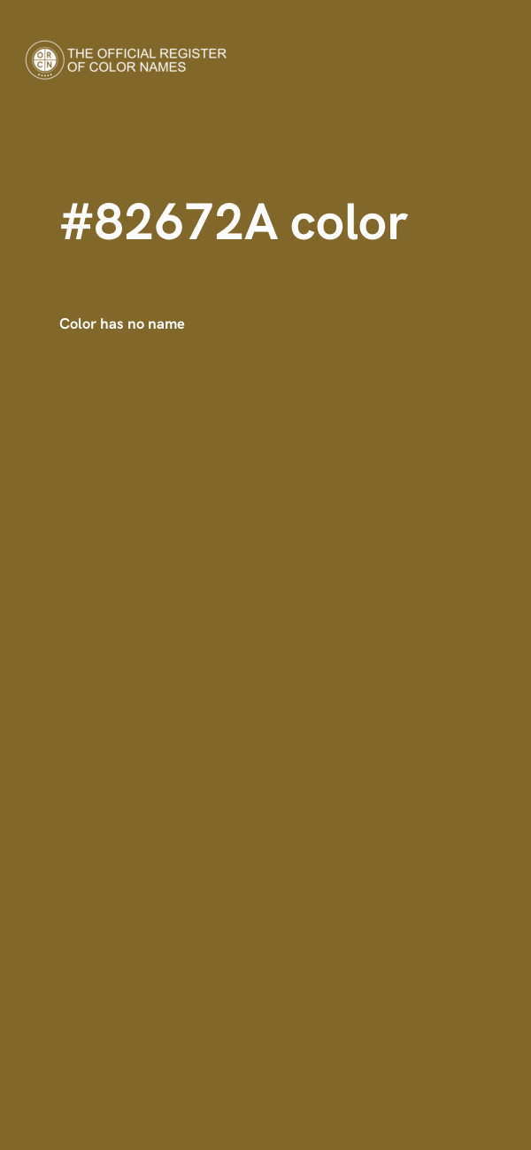 #82672A color image