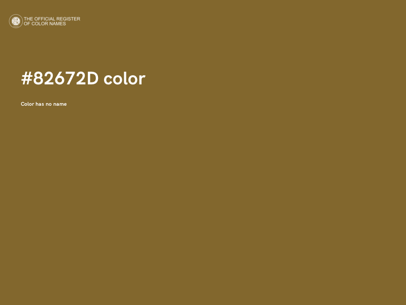 #82672D color image