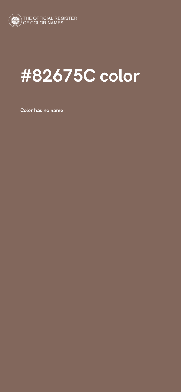 #82675C color image