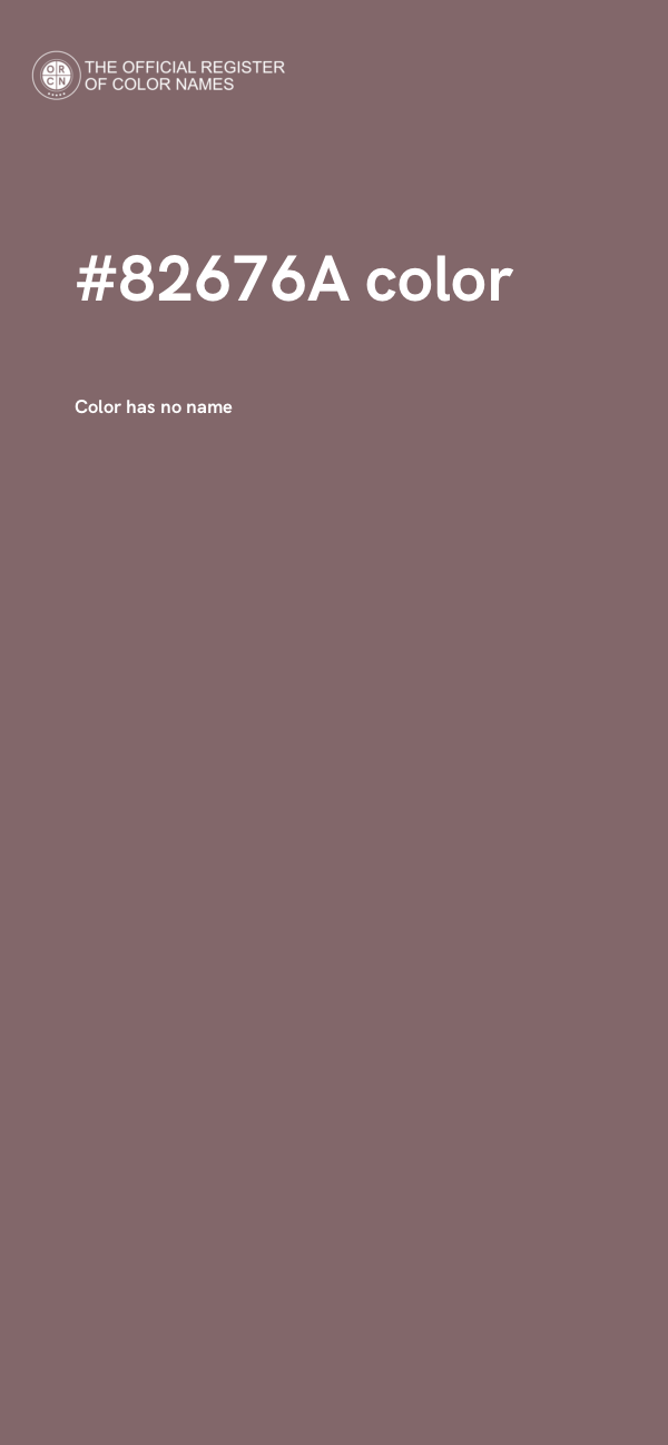 #82676A color image