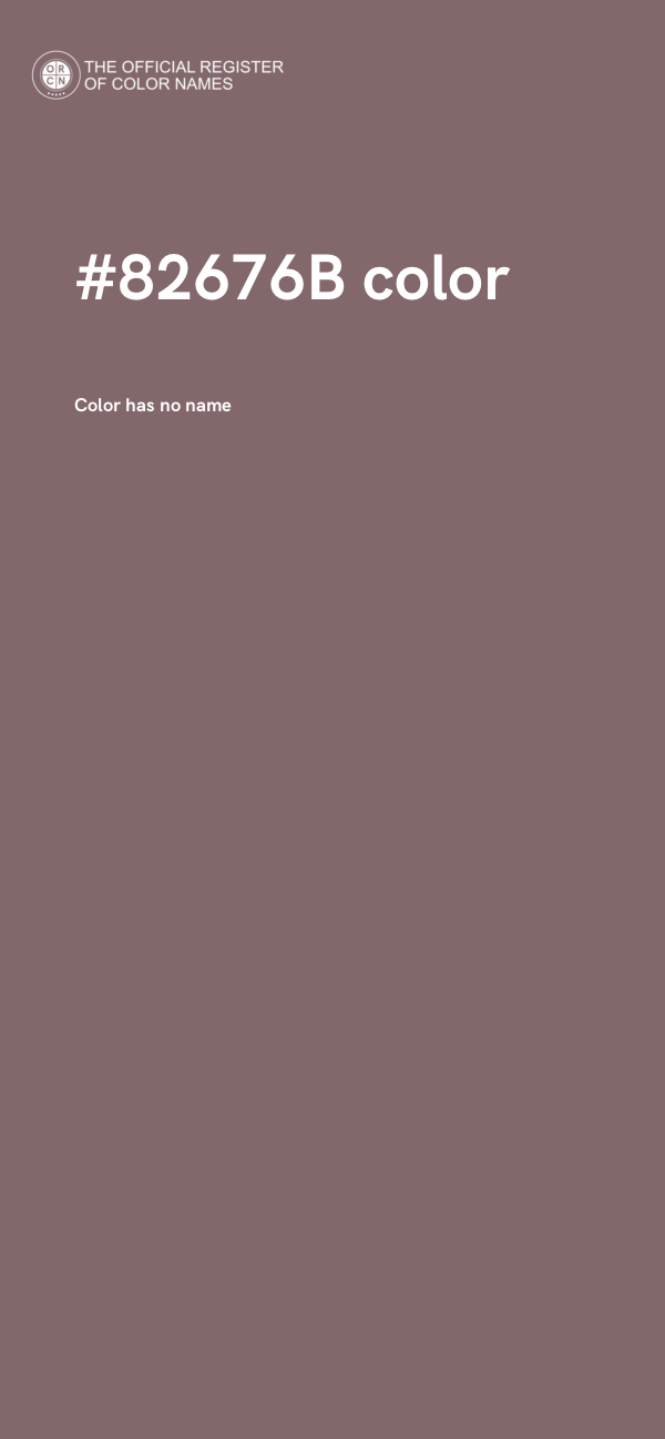 #82676B color image