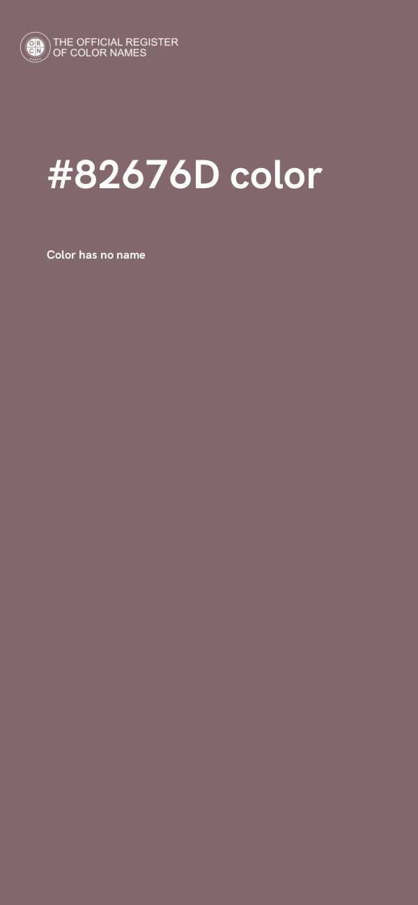 #82676D color image