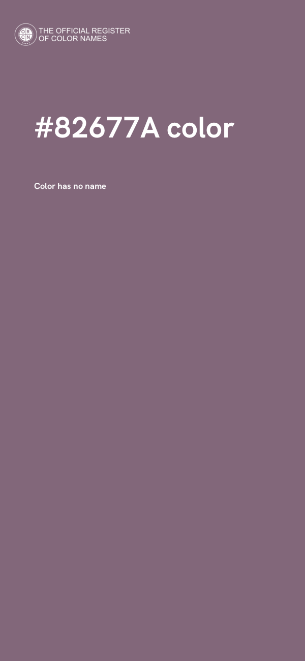 #82677A color image