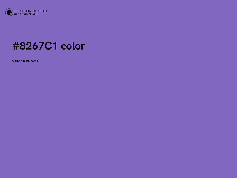 #8267C1 color image