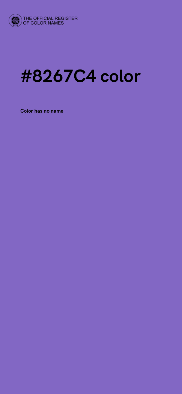 #8267C4 color image