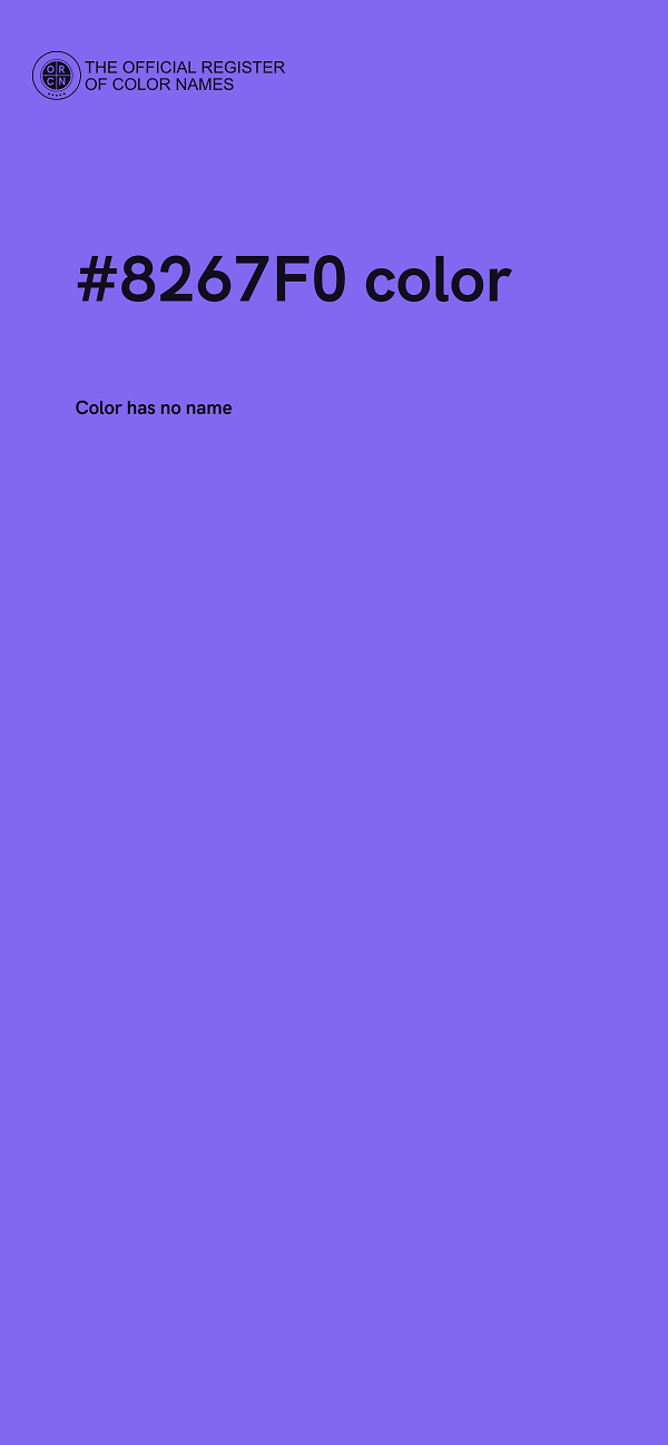 #8267F0 color image