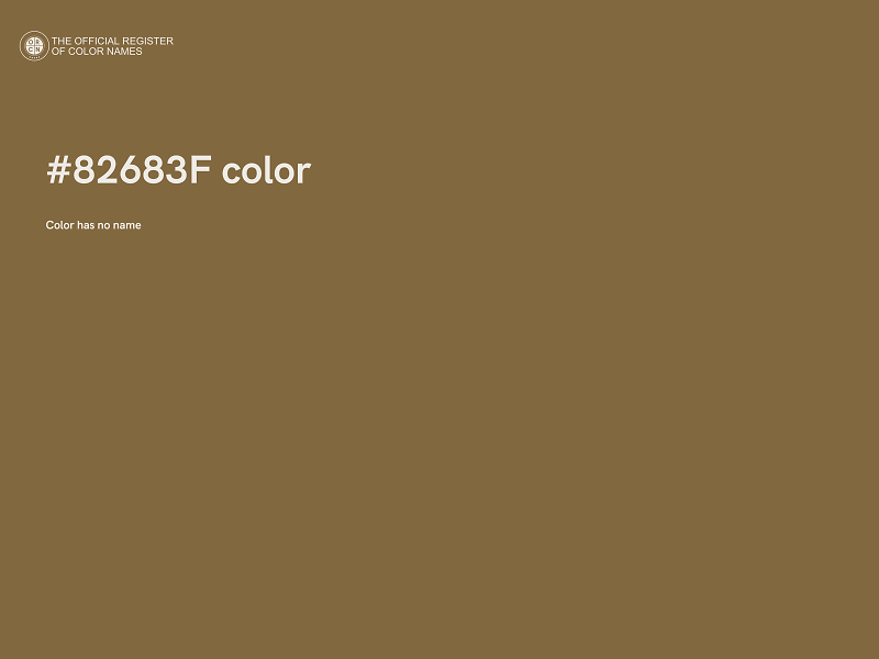 #82683F color image