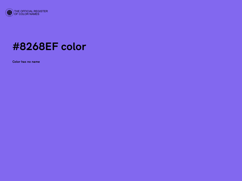 #8268EF color image