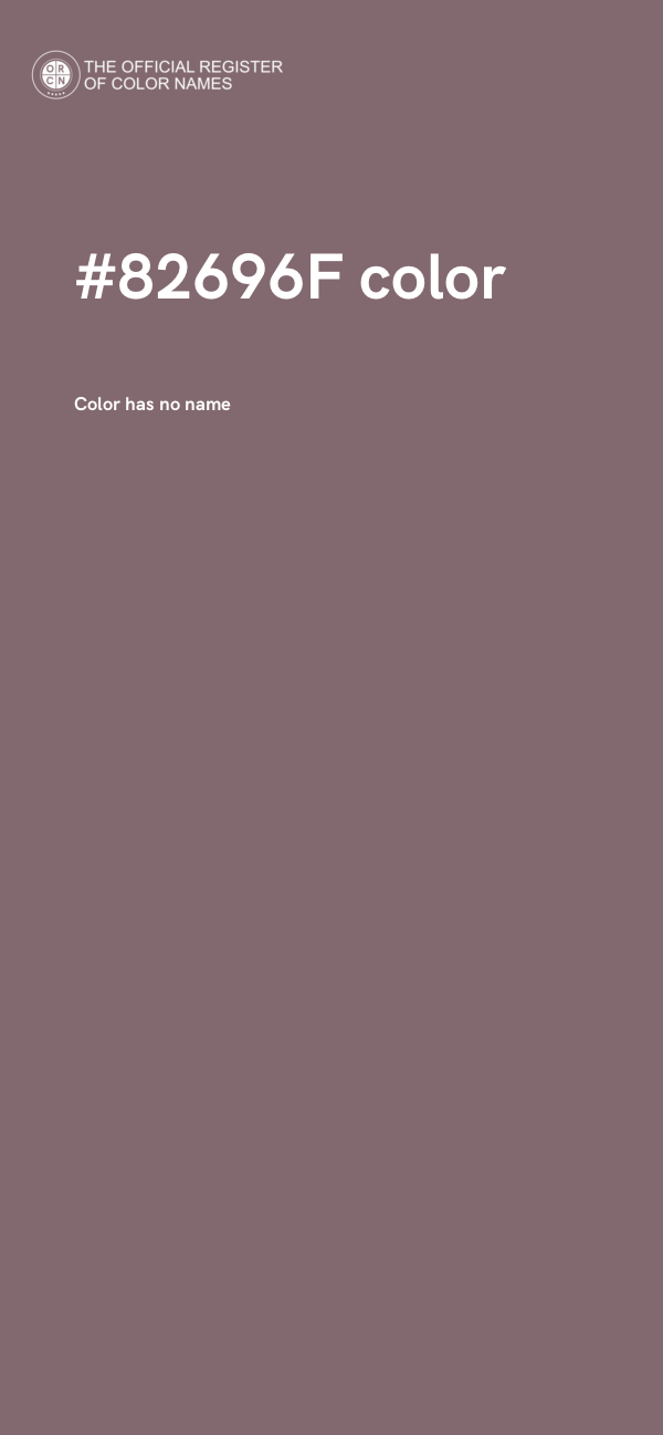 #82696F color image