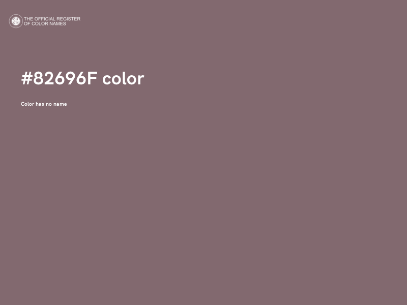 #82696F color image