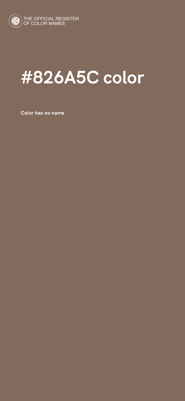 #826A5C color image