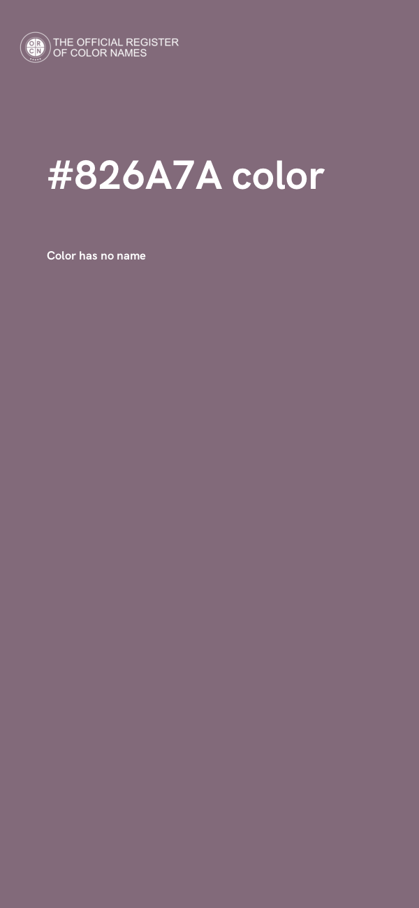 #826A7A color image