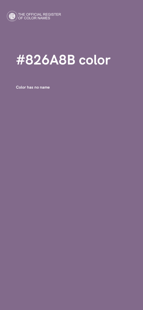 #826A8B color image