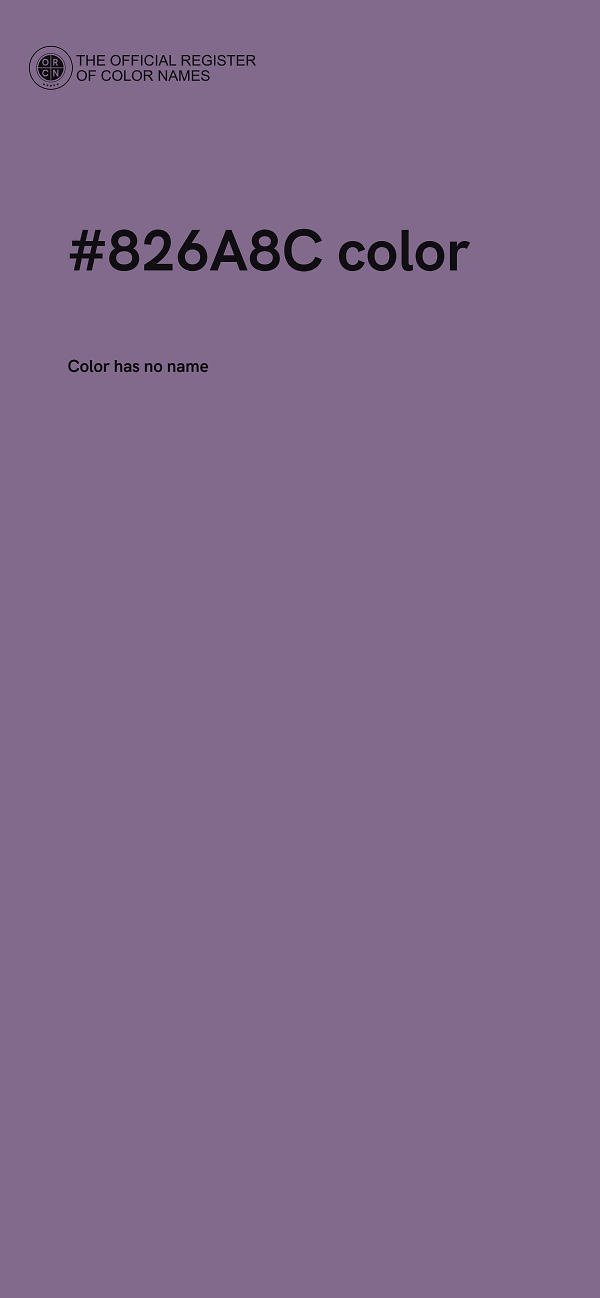 #826A8C color image